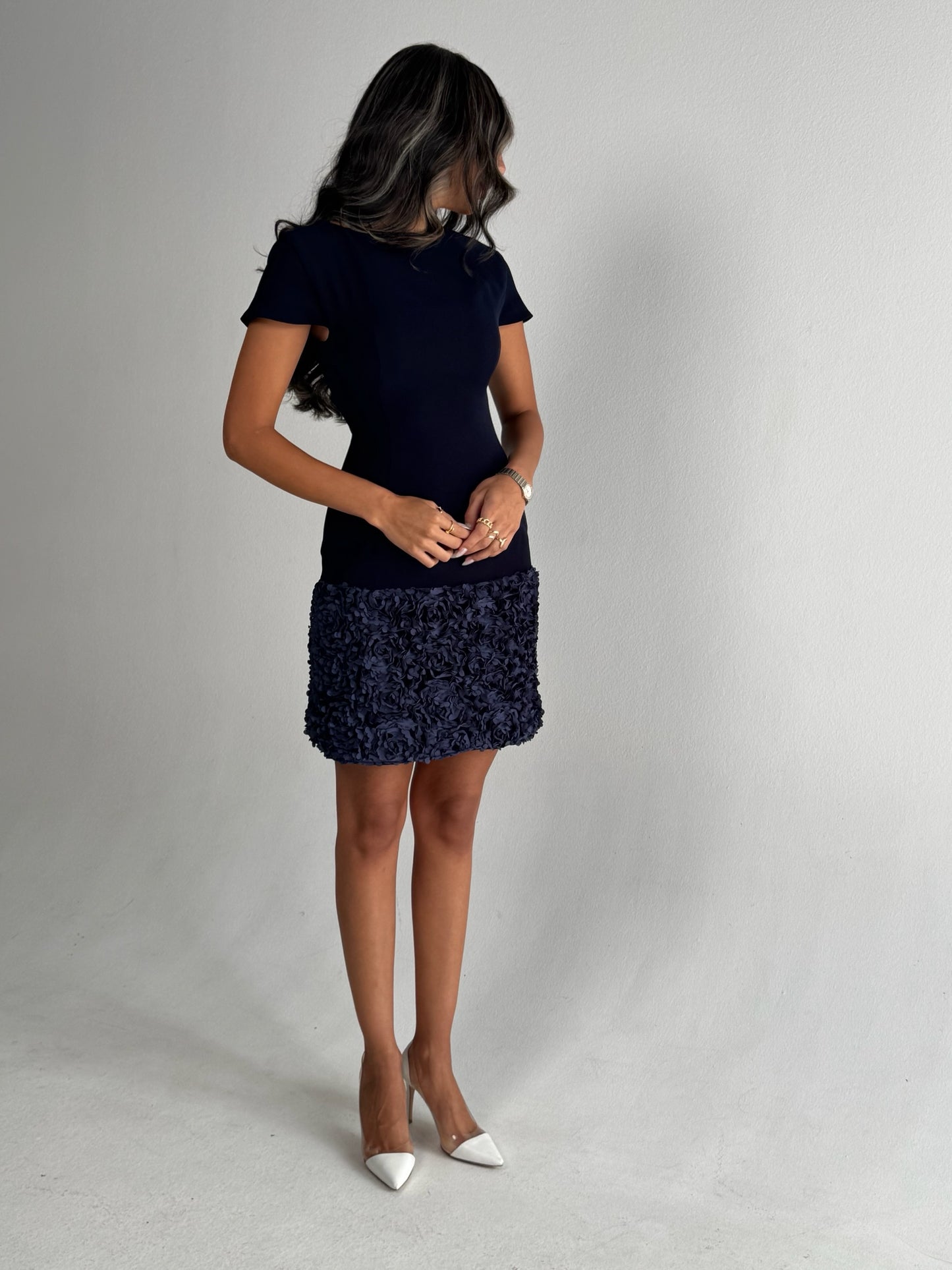 Flower In Navy Blue