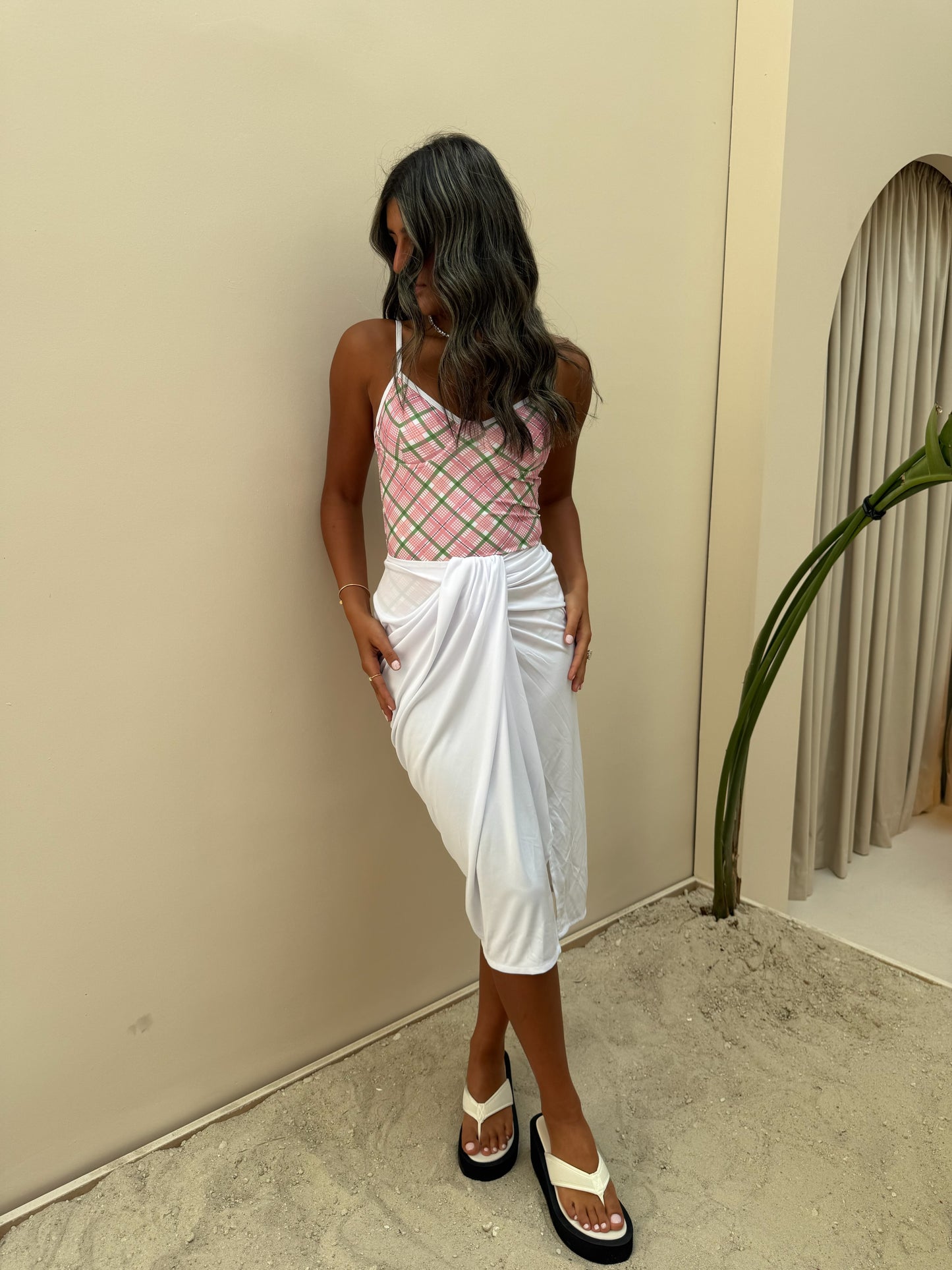 Pink Plaid Set