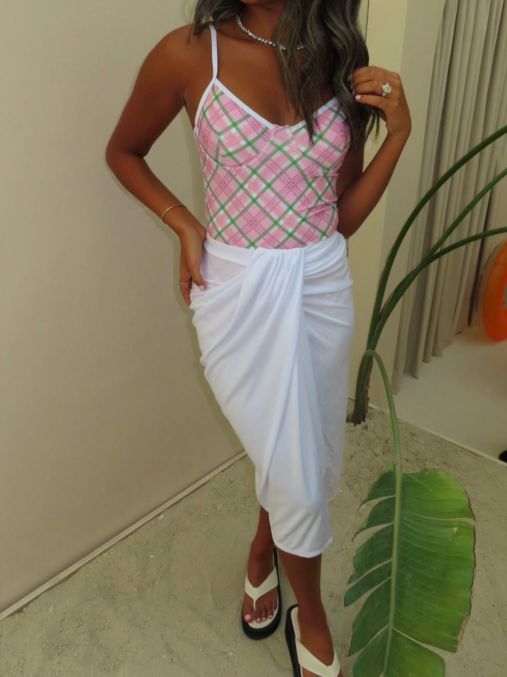 Pink Plaid Set