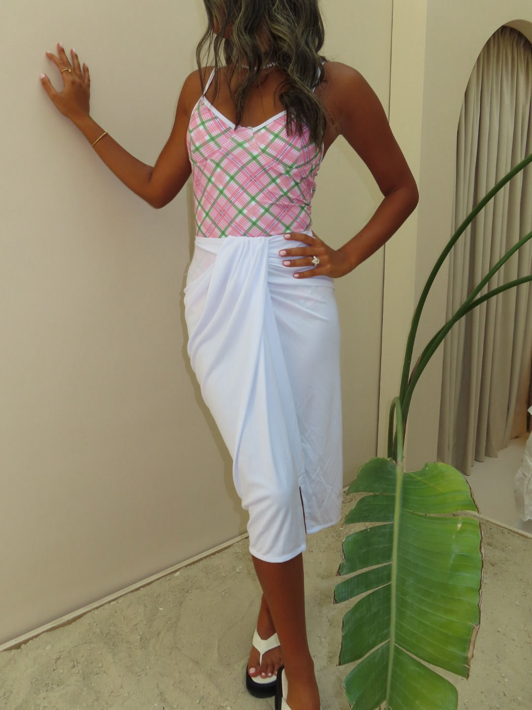 Pink Plaid Set