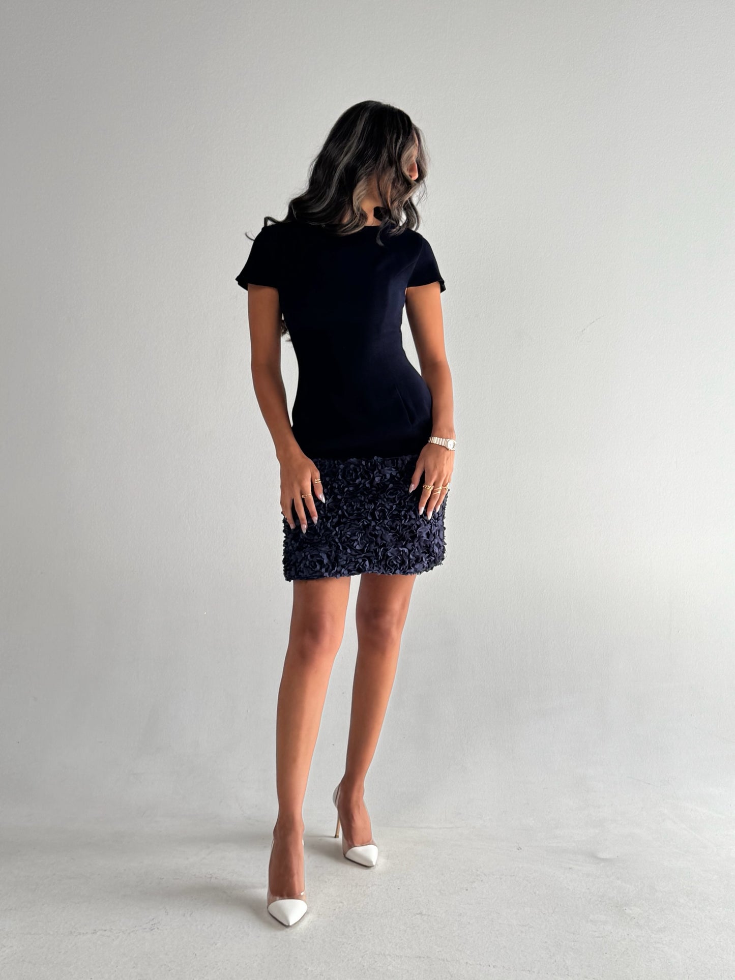 Flower In Navy Blue